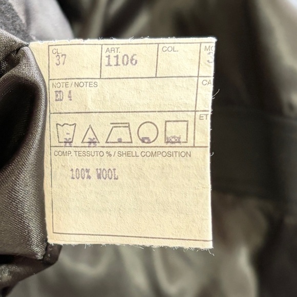 Loro Piana 100% Wool Storm System Classic Black Trench Pea Coat Insulated 42 - Picture 9 of 14